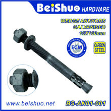 Construção Galvanized Wedge Anchor Bolt